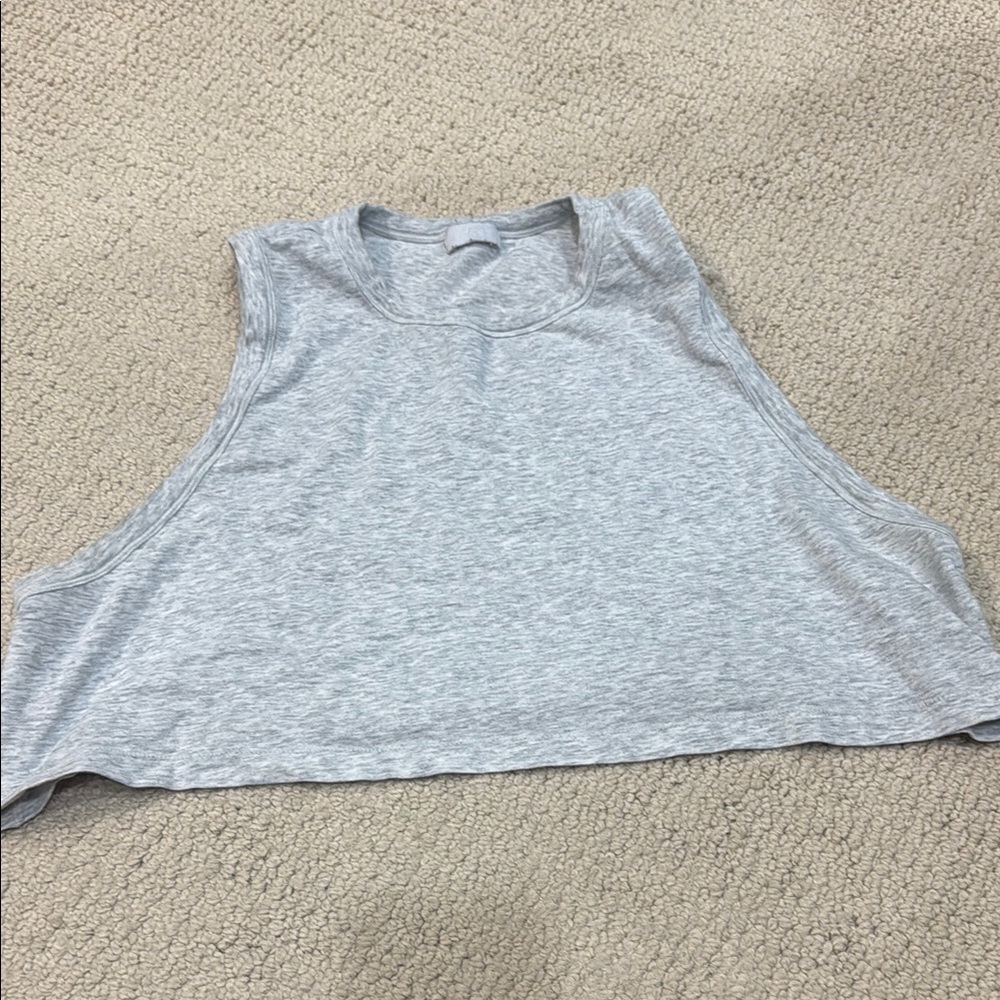 SKIMS Gray Sleeveless Boxy Muscle Tee
